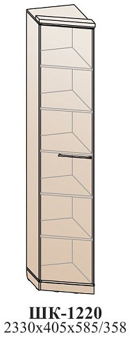 Угловой шкаф для белья   ШК-1220