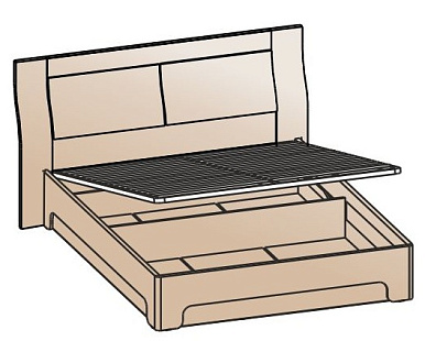 Кровать с подъемным механизмом 1600 КРП-1803
