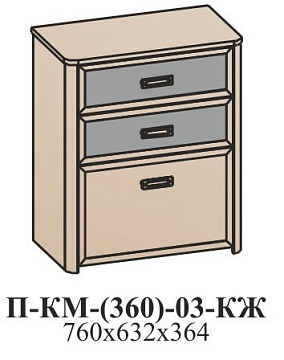 Тумба для обуви  П-КМ-(360)-03-КЖ