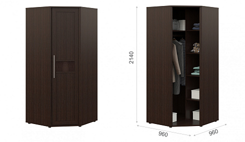 Угловой шкаф (без зеркала) 