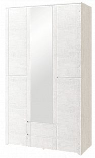Шкаф для одежды 3х-дверный с зеркалом и ящиками 13